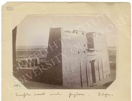 [682] Temple front and pylon. Edfu.