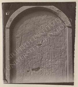 Stela of Kertekh and his wife Sit-tekh, 1st half of Dyn. XVIII, provenance not known, now in Bolo...