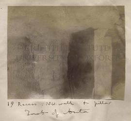 19 - Recess, N.W. wall + pillar - Tomb of Anta