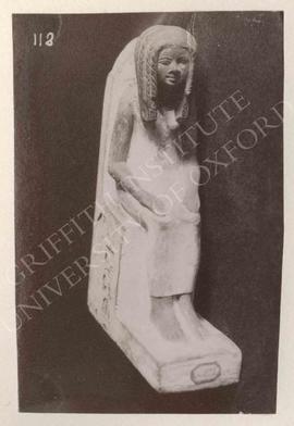 Seated statue of Nebiner (woman), early Dyn. XVIII, provenance not known, now in Turin, Museo Egi...