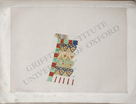 Thebes, unidentified private tomb, decorative pattern from a boat-cabin