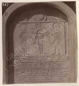 Stela of Esnabekh with a text mentioning Apries, perhaps temp. Apries, provenance not known, now ...