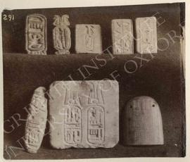 Plaques, seals, stamps, etc. with cartouches, not identified, now in Turin, Museo Egizio