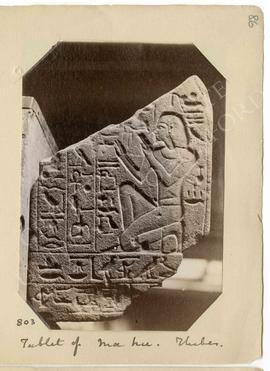 [803] Tablet of Ma hu. Thebes.