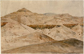Hector Horeau Watercolour - Valley of the Kings
