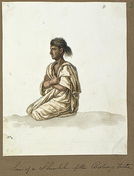 George A. Hoskins Watercolour - Study of a Man