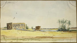 George A. Hoskins Watercolour - el-Maharraqa