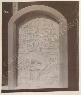 Stela of Bebi, Dyn. XIII, provenance not known, now in Bologna, Museo Civico Archeologico, 1927