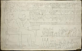 George A. Hoskins Drawing - Thebes, West Bank. Tomb TT 81