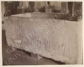 Sarcophagus, temp. Psammetikhos I, from Saqqara, Tomb LS 24, Bekenrenef, main shaft, now in Flore...