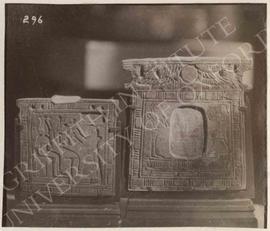[Left] Pectoral, verso, provenance not known, now in Bologna, Museo Civico Archeologico, 2034; [r...