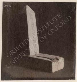 Animal coffin in the form of an obelisk, dedicated by Harsiesi, wood, Late Period, provenance not...