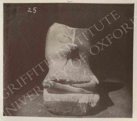 Headless statuette of Senebhenaef, black granite, early Dyn. XVII, provenance not known, now in B...