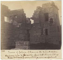[269] Tower of palace of Ramses III. Medinet Habu.