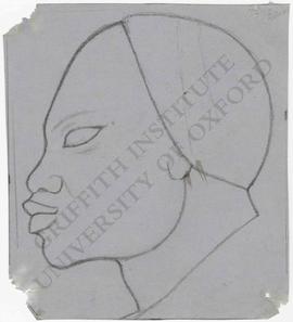 Head of Nubian in profile