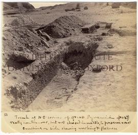 [51] Trench at N.E. corner of Great Pyramid