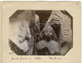 [808] Bust from a stela. Thebes