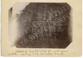 [733] Tablet of Mentuhotep II. 41st year