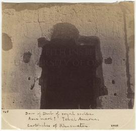 [148] Door of tomb of royal scribe Ama meri I Tel el Amarna.