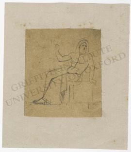 Seated male figure (perhaps Zeus/Jupiter)
