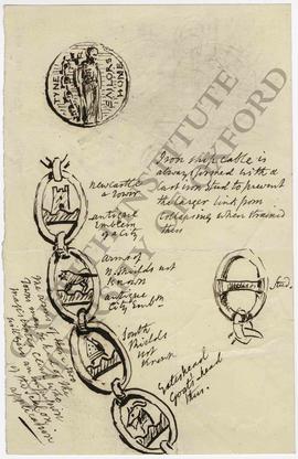 Design for Tyne Sailors' Home medal and chain