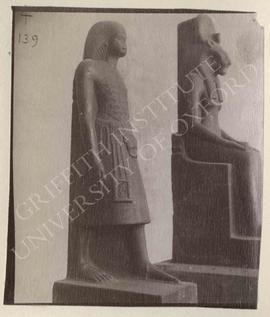 [Left] Statue of Anen, temp. Amenophis III, From Karnak, Temple M, now in Turin, Museo Egizio, Ca...