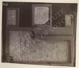 [Upper left] Block with text, not identified, now in Bologna, Museo Civico Archeologico; [upper m...