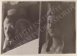 [Left] Head of a Queen, not identified, now in Florence, Museo Archeologico; [right] upper part o...