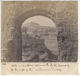 [203] Arch in building at mouth of El Assassif.