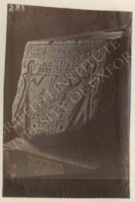 Probable statue-base of Ptah, dedicated by Prince Merneptah, grey granite, temp. Ramesses II, pro...