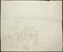 George A. Hoskins Drawing - Thebes, West Bank. Tomb TT 50