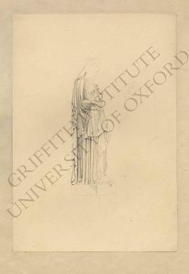 Three-quarter view of the Townley Caryatid (London, British Museum, reg. 1805,0703.44 - BM Sculpt...