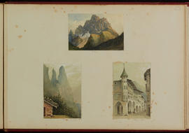 The Pelmo; the Aiguilles of the Schlern; Silbergasse in Bolzen