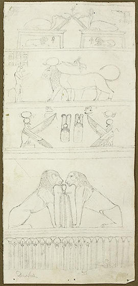 George A. Hoskins Drawing - el-Dakka