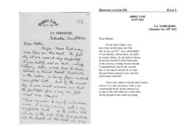 Broome letter 192