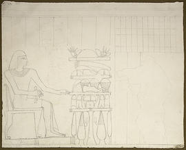 George A. Hoskins Drawing - Thebes, West Bank. Tomb TT 343