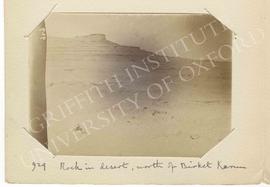 [929] Rock in desert, north of Birket Karun