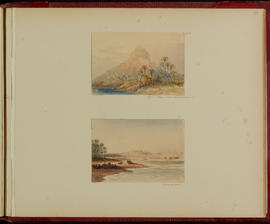 Landscape between Derr and Abu Simbel; landscape at Wadi Halfa
