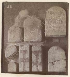 [Upper left] Stela of Weri and woman Tjembu, early Dyn. XVIII, provenance not known, now in Flore...