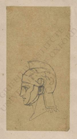 Profile view of head of Hermes/Mercurius
