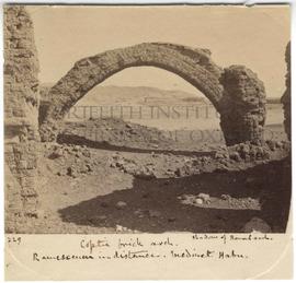 [229] Coptic brick arch.