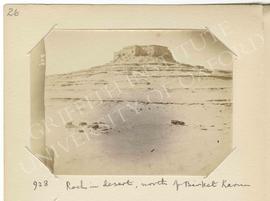 [928] Rock in desert, north of Birket Karun