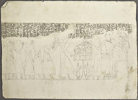 George A. Hoskins Drawing - Thebes. West Bank. Tomb TT 50