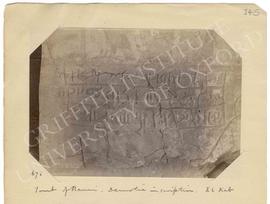 [676] Tomb of Ranni. Demotic inscription. El Kab
