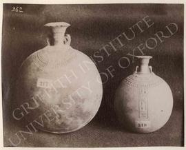Pilgrim bottles, not identified, now in Turin, Museo Egizio