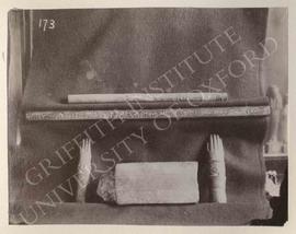 [Top] Stick of Amennakht, New Kingdom, from Deir el-Medina, now in Turin, Museo Egizio, Cat. 6926...