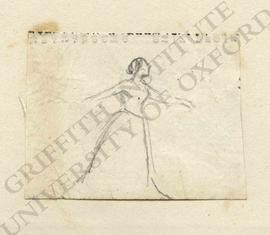 Dancing woman, and unidentified inscription