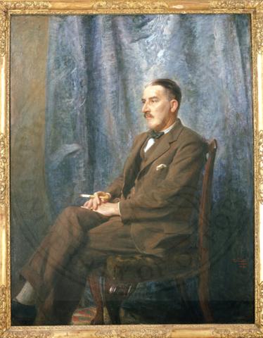 Portrait of Howard Carter, painted by his brother William C. in 1924. Carter MSS viii.2