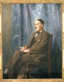 Portrait of Howard Carter, painted by his brother William C. in 1924. Carter MSS viii.2