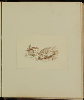 Sketch of unidentified landscape